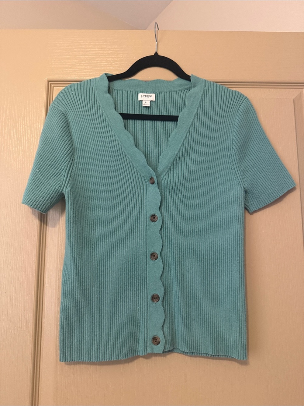 Scallop Button Up Cardigan